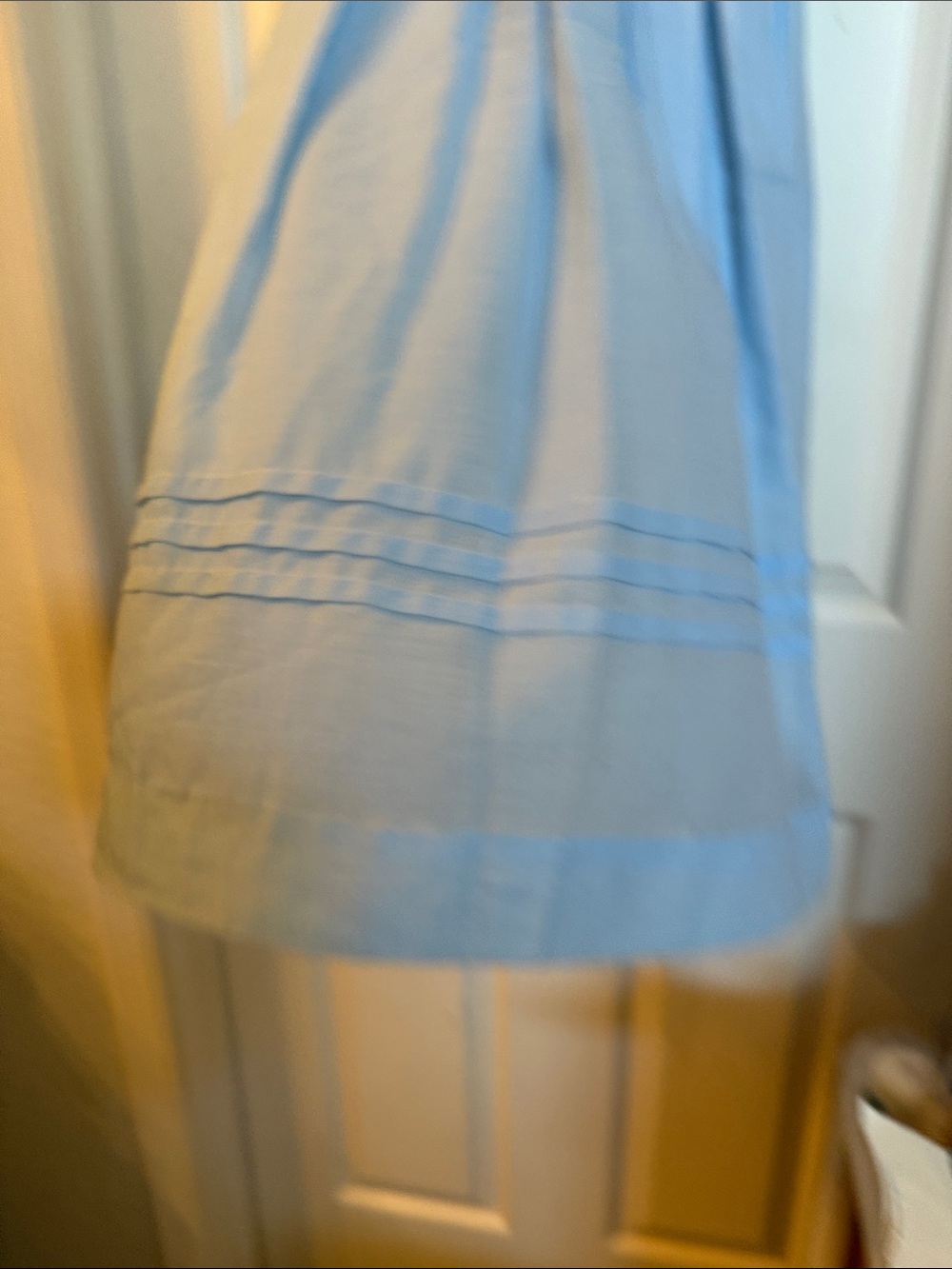 Classic Light Blue Peter Pan Collar Girls Vintage Dress - Picture 10 of 11